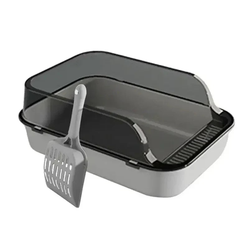 Semi Enclosed Cat Litter Box – Privacy and Odor Control for Cats