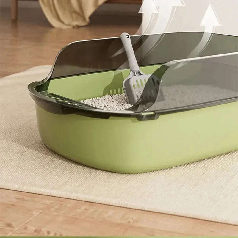 Semi Enclosed Cat Litter Box – Privacy and Odor Control for Cats