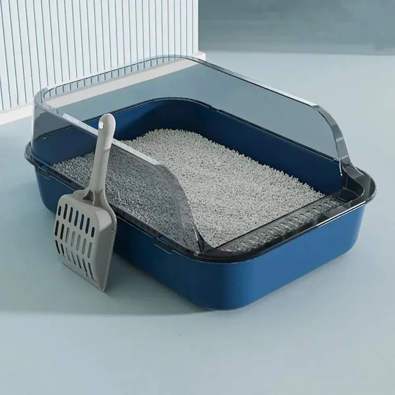 Semi Enclosed Cat Litter Box – Privacy and Odor Control for Cats