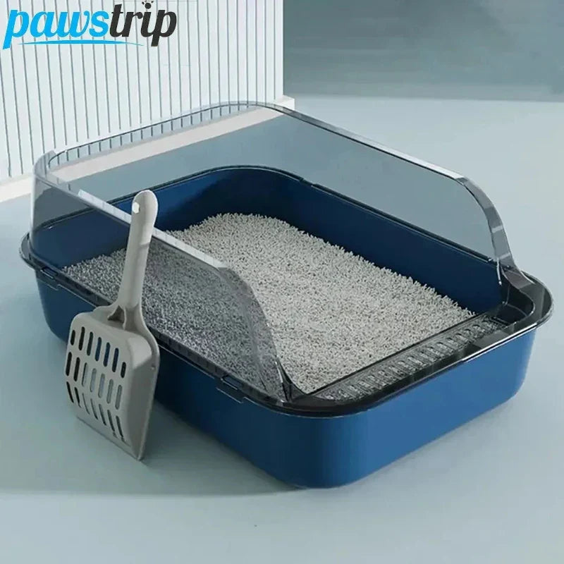 Semi Enclosed Cat Litter Box – Privacy and Odor Control for Cats