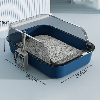 Semi Enclosed Cat Litter Box – Privacy and Odor Control for Cats
