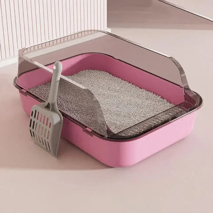 Semi Enclosed Cat Litter Box – Privacy and Odor Control for Cats